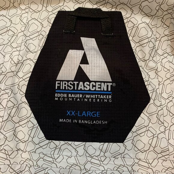 Eddie Bauer First Ascent Whittaker Mountaineering Black Hood Rain Jacket Men XXL - Picture 5 of 13